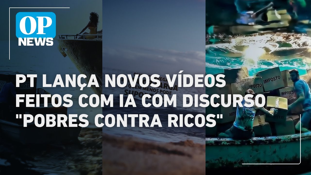 PT lança vídeo feito com IA mostrando ricos em iates e podres afundando com impostos | O POVO News