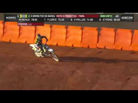 (X GAMES 2013) - Libor Podmol run 2 Moto X Freestyle - Foz Do Iguacu 2013 