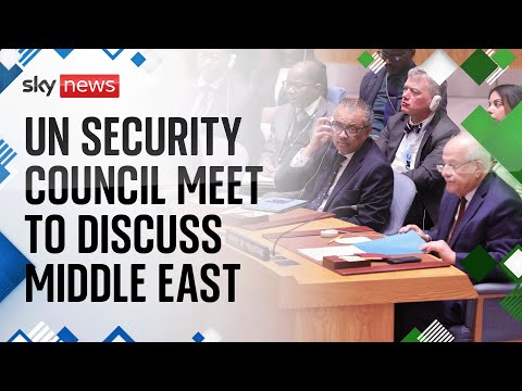Watch live: UN Security Council meet to discuss the latest developments in the Israel-Hamas war