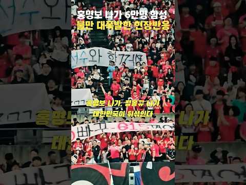 '홍명보 나가' 야유는 기본, 불만 대폭발한 6만관중