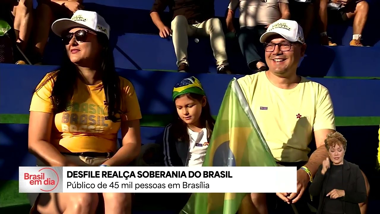 Cerca de 45 mil pessoas celebram o Dia da Independência na Esplanada dos Ministérios