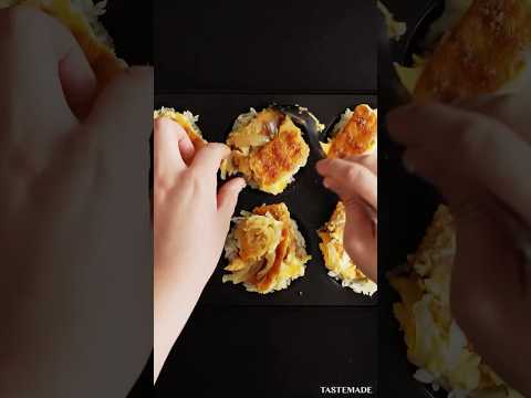 【天才】手で食べられるカツ丼！？🥢🍖 #shorts #簡単レシピ #駄菓子 #天才 #レシピ #recipe #food