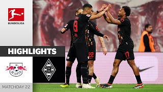 Leipzig Revive Hopes Of A Top-Four Finish | RB Leipzig — Gladbach | Highlights | MD 22 Buli 23/24