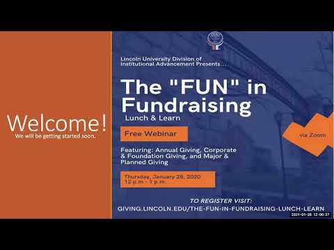 The Fun in Fundraising Lunch & Learn Webinar