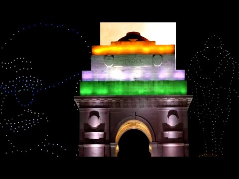 Watch: Drone Show at India Gate pays tribute to Mahatma Gandhi Watch: Drone Show at India Gate pays tribute to Mahatma Gandhi