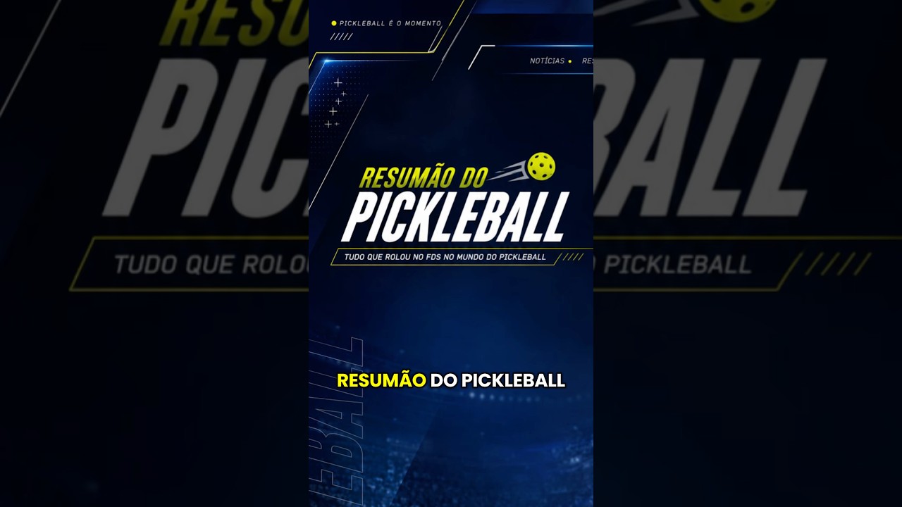 Resumão do Pickleball - St Petesburg