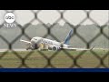 United flight rolls off runway