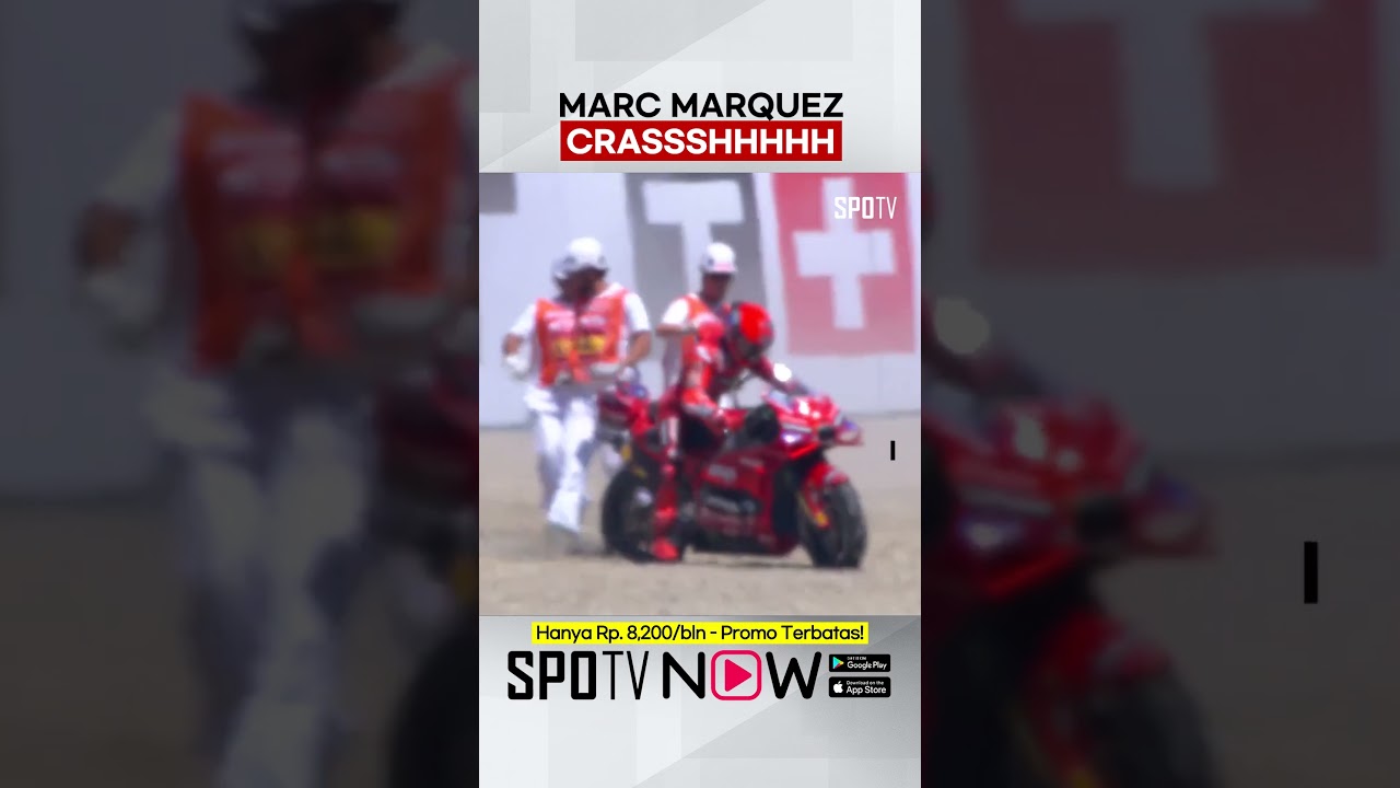 #MotoGP 🏍 - Marc Marquez CRAAASHHHH!!! #SpanishGP