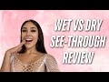 Wet Vs Dry Review In White Mesh Dress [4K]