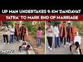 UP Man Undertakes 9-km ‘Dandavat Yatra’ To Mark End Of Marriage