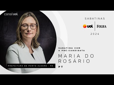 Maria do Rosário, pré-candidata do PT à prefeitura de Porto Alegre | Sabatina UOL/Folha