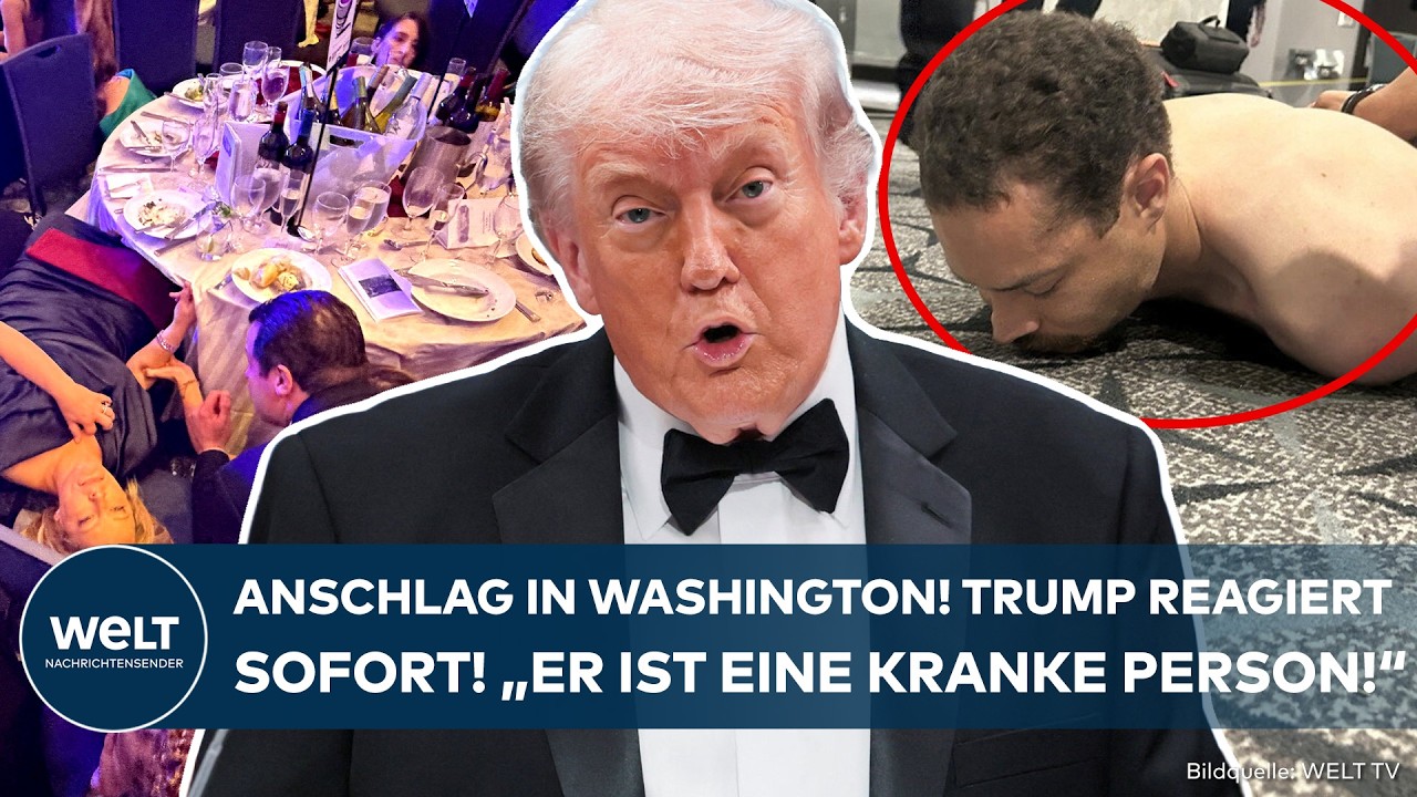 ANSCHLAG IN WASHINGTON: "Get down!" Schüsse bei Presse-Dinner! Donald Trump reagiert sofort