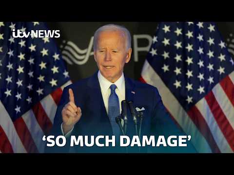 'So much damage and destruction': Biden criticises Trump in first public speech since leaving office