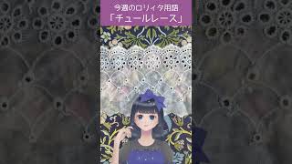 【今週のロリィタ用語】チュールレース【Vtuber烏丸ありす】#ロリィタ #ロリータファッション #ゴスロリ