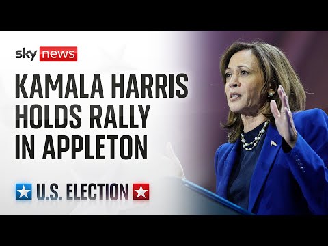 Kamala Harris holds a campaign rally in Appleton
