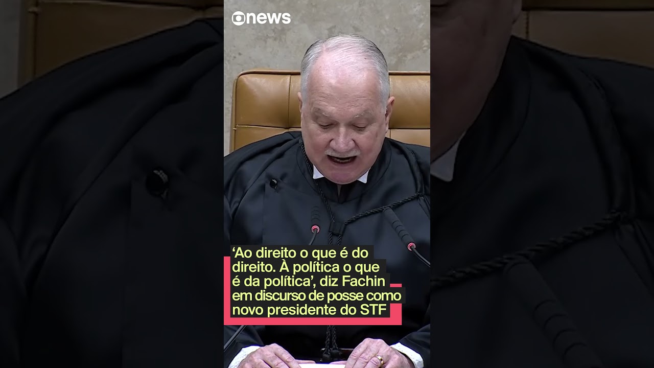Fachin em discurso de posse no STF Ao direito o que é do direito À política o que é da política