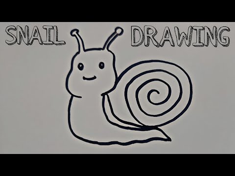 How To Draw Cute Snail 🐌 | Easy Step By Step | घोंघे का चित्र कैसे निकाले | Art Holidays #drawing 
