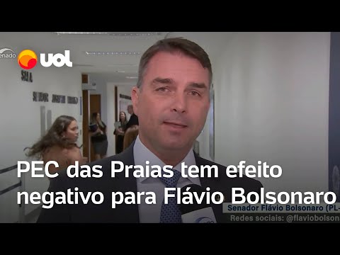 PEC das Praias fura bolha e impacto é negativo para Flávio Bolsonaro