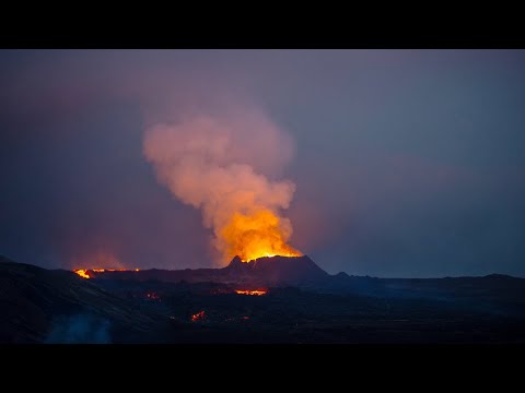 Live: Volcano erupts in southwestern Iceland