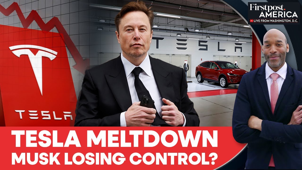 Tesla Sales Fall Again Amid Musk-Trump Feud Over EV Subsidies | Firstpost America | N18G