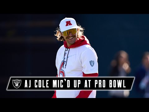 AJ Cole Mic’d Up at 2022 Pro Bowl Practice: ‘I Can Work With This Punt Team Right Here!’ | Raiders video clip