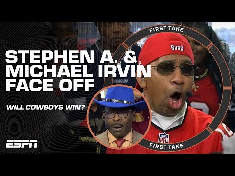 Stephen A. & Michael Irvin FACE OFF in a Cowboys-Bucs preview with Derrick Brooks 😤 | First Take