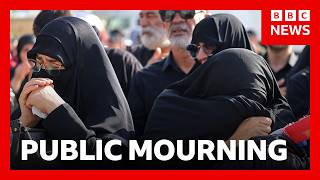 Thumbnail for the video "Iran begins public mourning for Ayatollah Ali Khamenei | BBC News" from BBC News