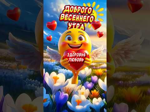 Очень Красивые пожелания песня С Добрым Весенним Утром и Хорошим днем🕊️
