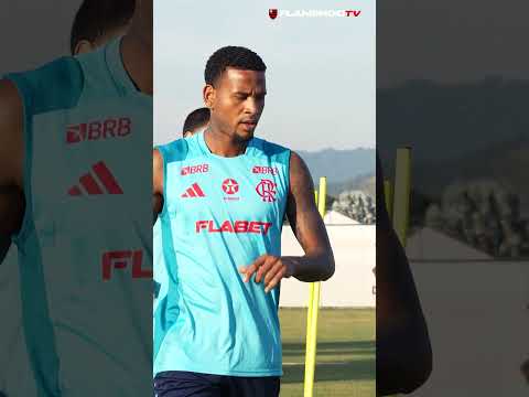 TREINO COM FOCO TOTAL NO CLÁSSICO FLA X FLU ⚽🔴⚫ #flamengo #treino