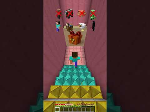 Minecraft  Survive these stairs for a gift !