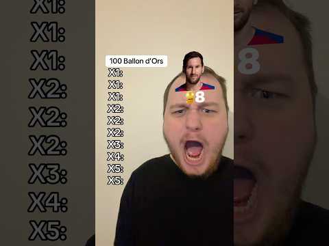 100 Ballon d’Ors Challenge #shorts