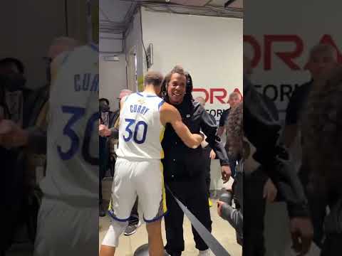 Stephen Curry and Jay Z Postgame | #shorts video clip