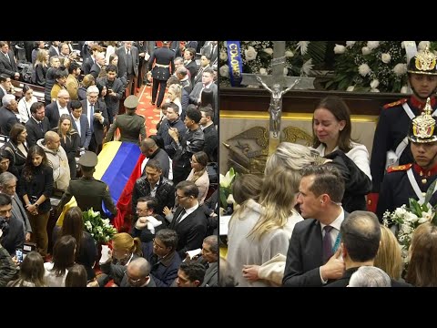 Body of assassinated presidential hopeful lies in state at Colombian Congress | AFP