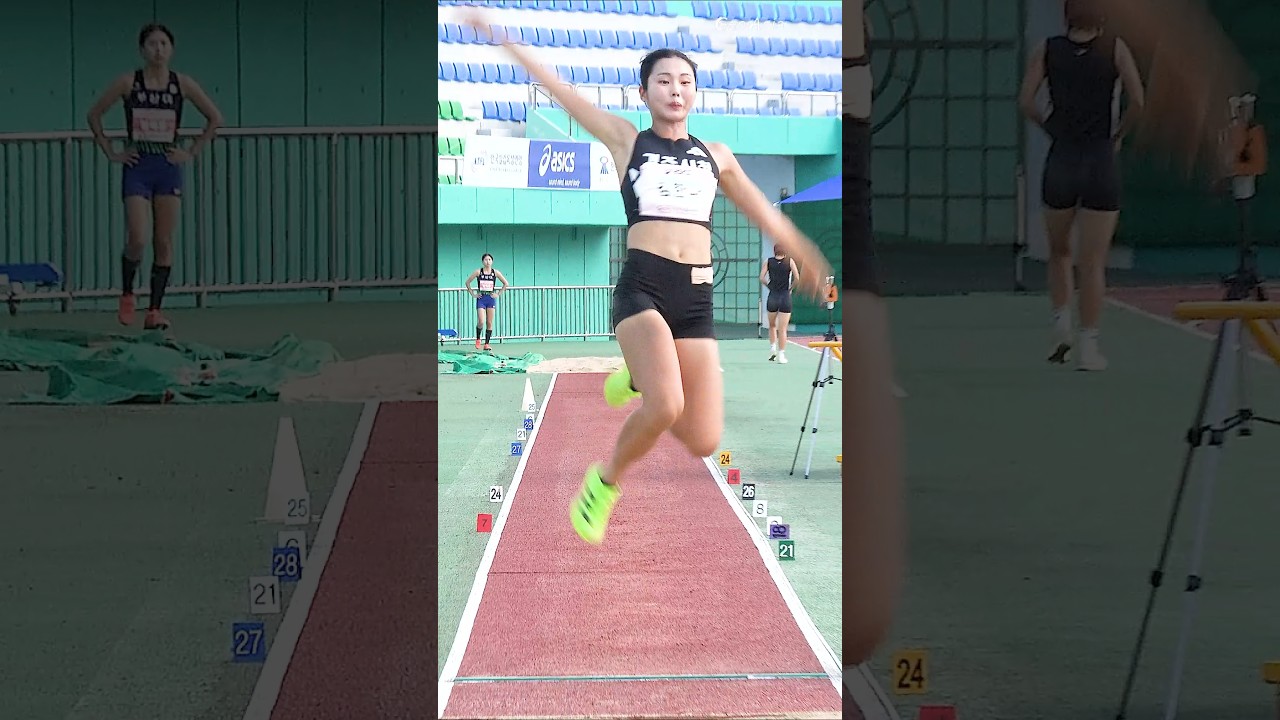 여자 멀리뛰기 라이징 얼짱 스타!! 김한나 #trackandfield #김한나 #여자육상 #athletics #sportstar