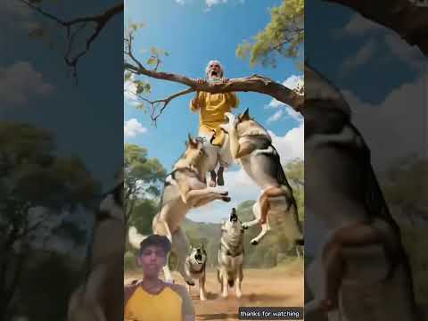 Indian Army soldier saves his grandfather from dangerous wolf #ai #army #save