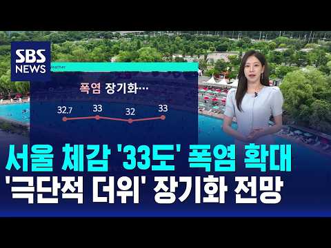 [날씨] 서울 체감 '33도' 폭염 확대..'극단적 더위' 장기화 전망 / SBS