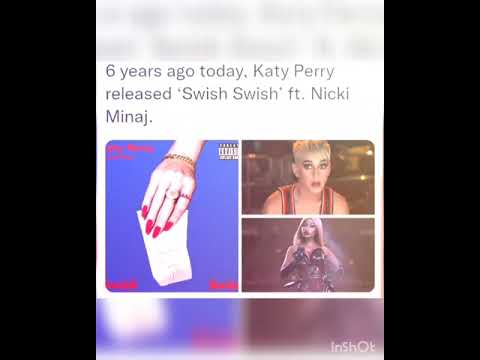6 years ago today, Katy Perry released ‘Swish Swish’ ft. Nicki Minaj.