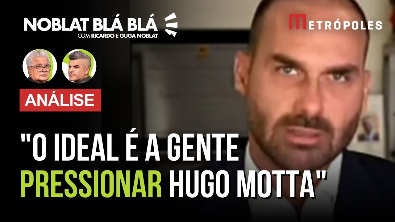 EDUARDO BOLSONARO quer exercer mandato à distância e fala em pressionar Motta para encontrar solução