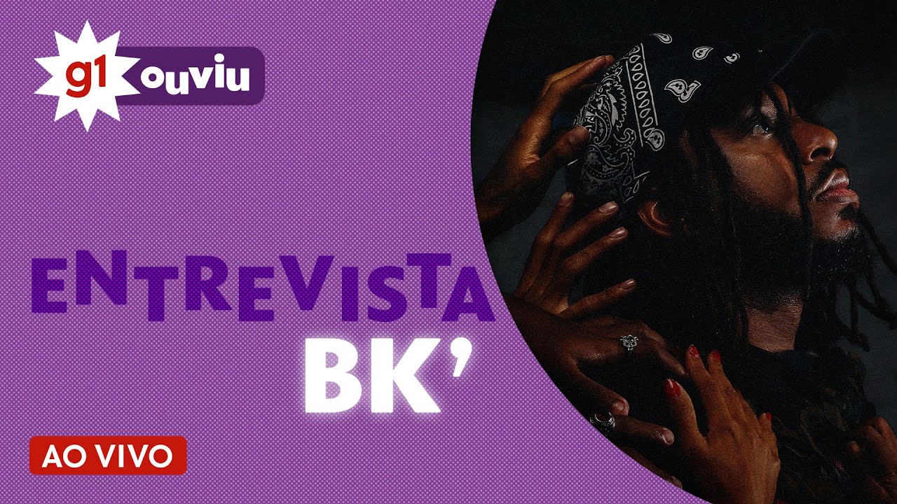 Rapper BK’ é entrevistado no g1 Ouviu ao vivo desta quinta-feira (10)