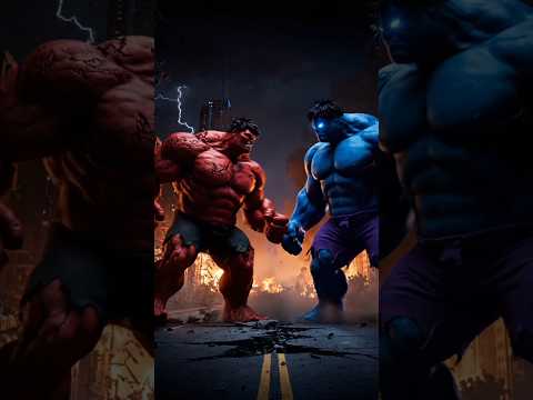Red Hulk vs Blue Hulk – Horror City Final Battle | Epic Clash#RedHulk#BlueHulk #trending#epicfight