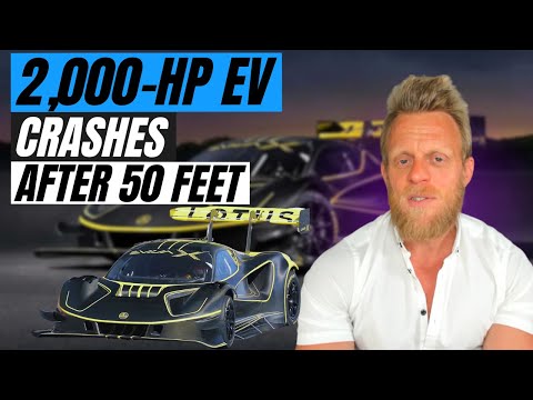 Fastest EV in the world destroyed after 2000HP overwhelms race driver