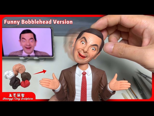 Mr. Bean Like You’ve Never Seen – Cute & Funny Clay Bobblehead!