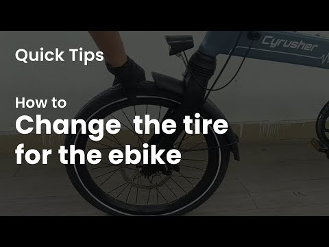 How to change the tire for the e-bike?  | cyrusher sports #quicktips #asmr