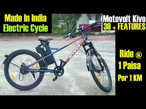 Made in India electric Cycle - Motovolt Kivo electric cycle full review