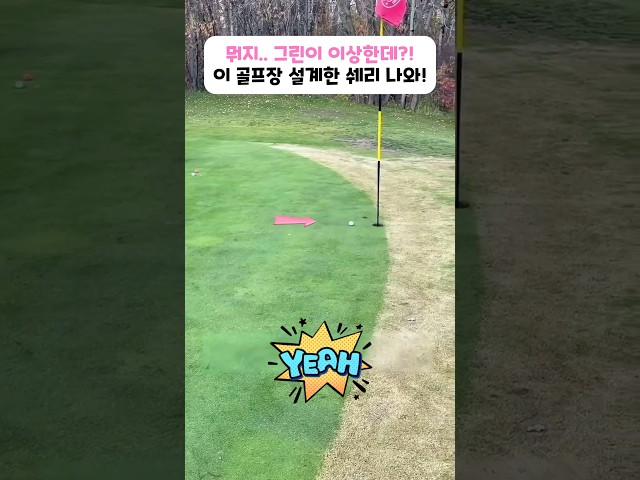뭐지?..그린이 좀 이상한데?! 이 골프장 설계한 쉐리 나와!!! #골프 #golf #golfswing