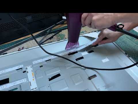 view Removing LED strips from a Sony 55” 4K TV