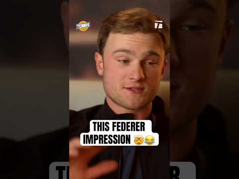 You HAVE to see this impression of Rog 😂 #tennis #federer