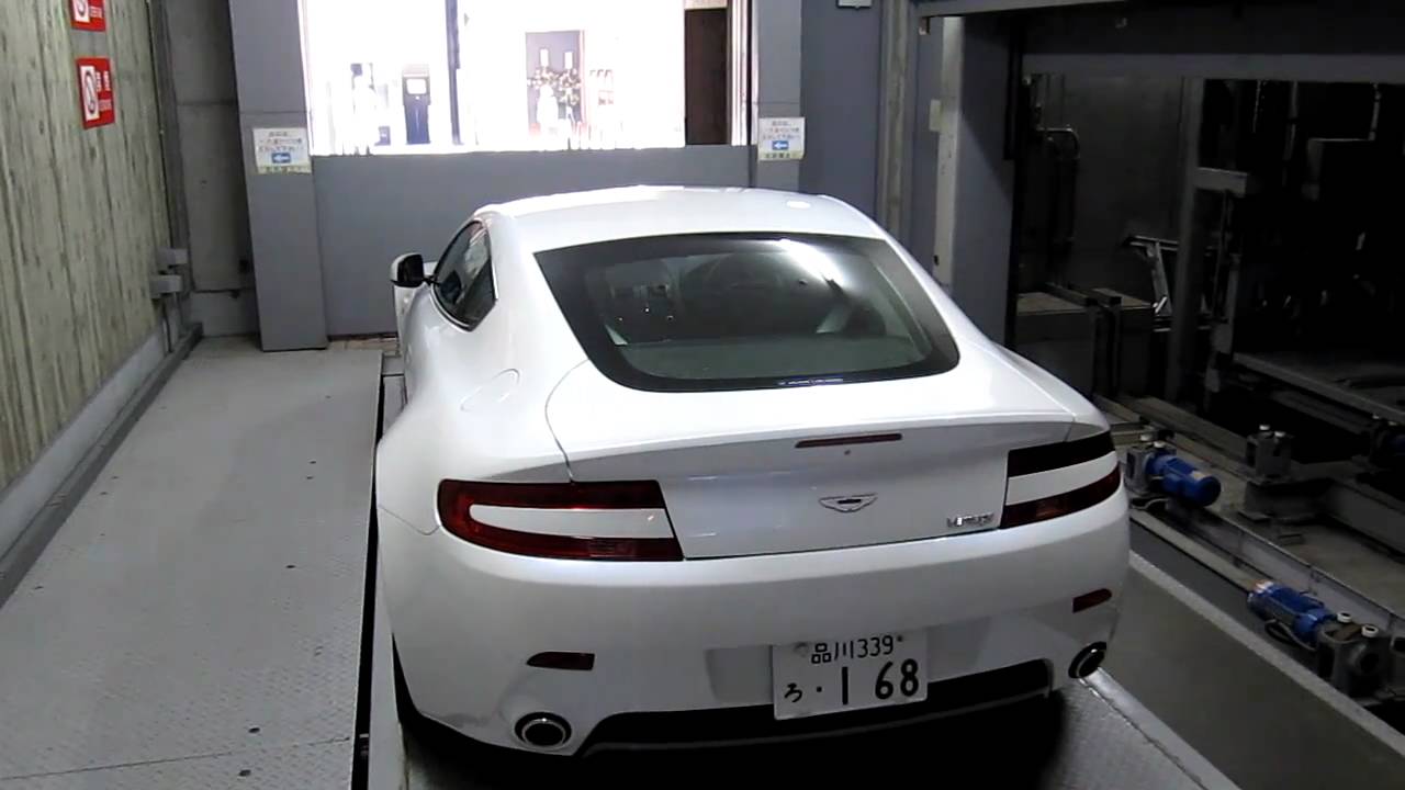 Automated machine parking in Ginza, Tokyo