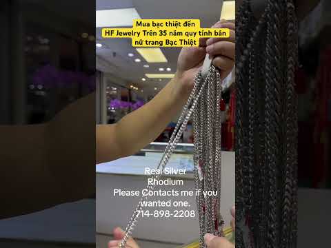 Mua bạc thiệt đến HF Jewelry Trên 35 năm quy tính bán nữ trang bạc thiệt #silver #sale #jewellery