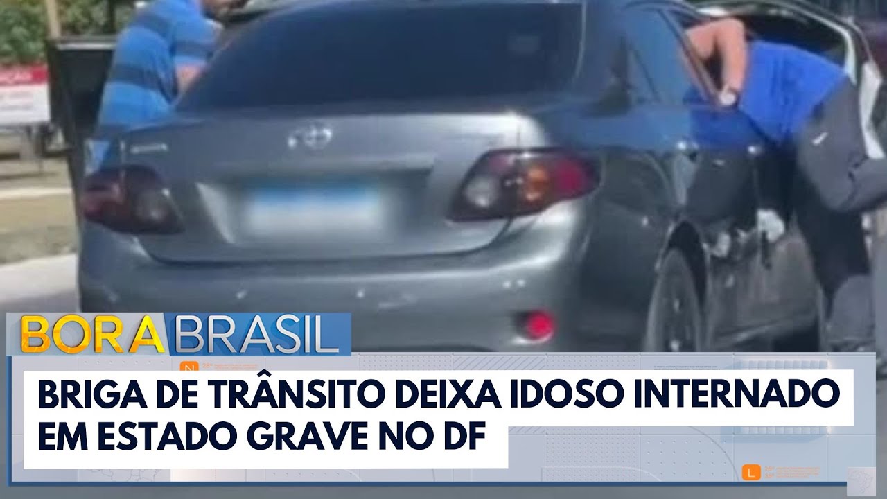 Briga de trânsito deixa idoso internado em estado grave no DF